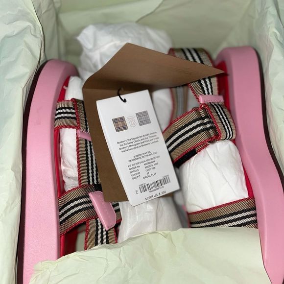 Burberry Eve Icon Stripe Sporty Sandals - Picture 5 of 7